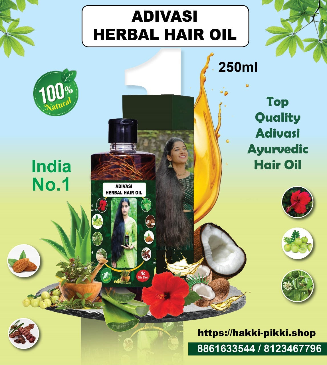 Adivasi Hakki Pikki Hair Oil